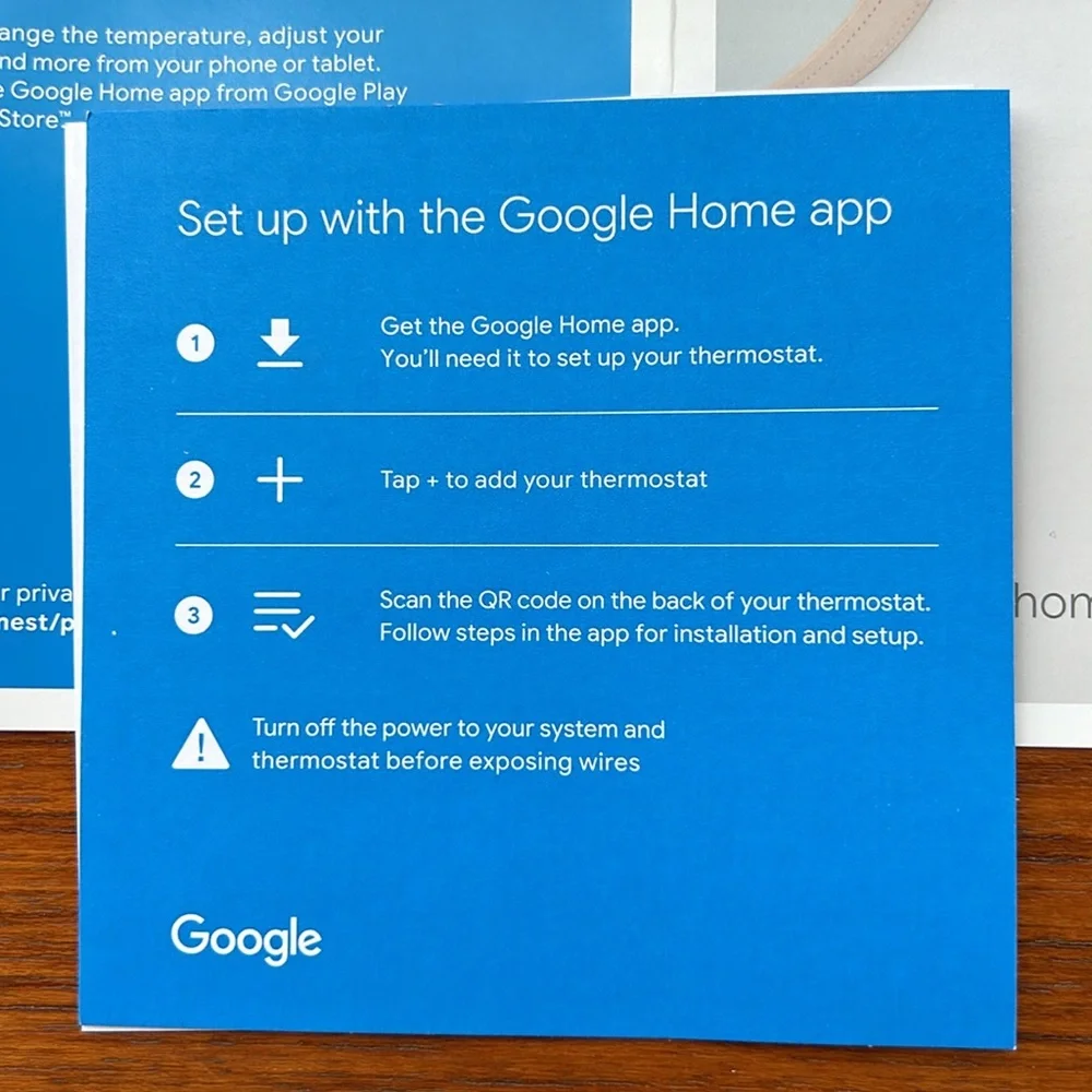 Google Nest Smart Thermostat Charcoal Open Box